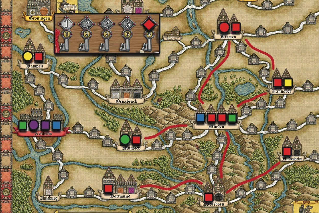 Example of end-game scoring